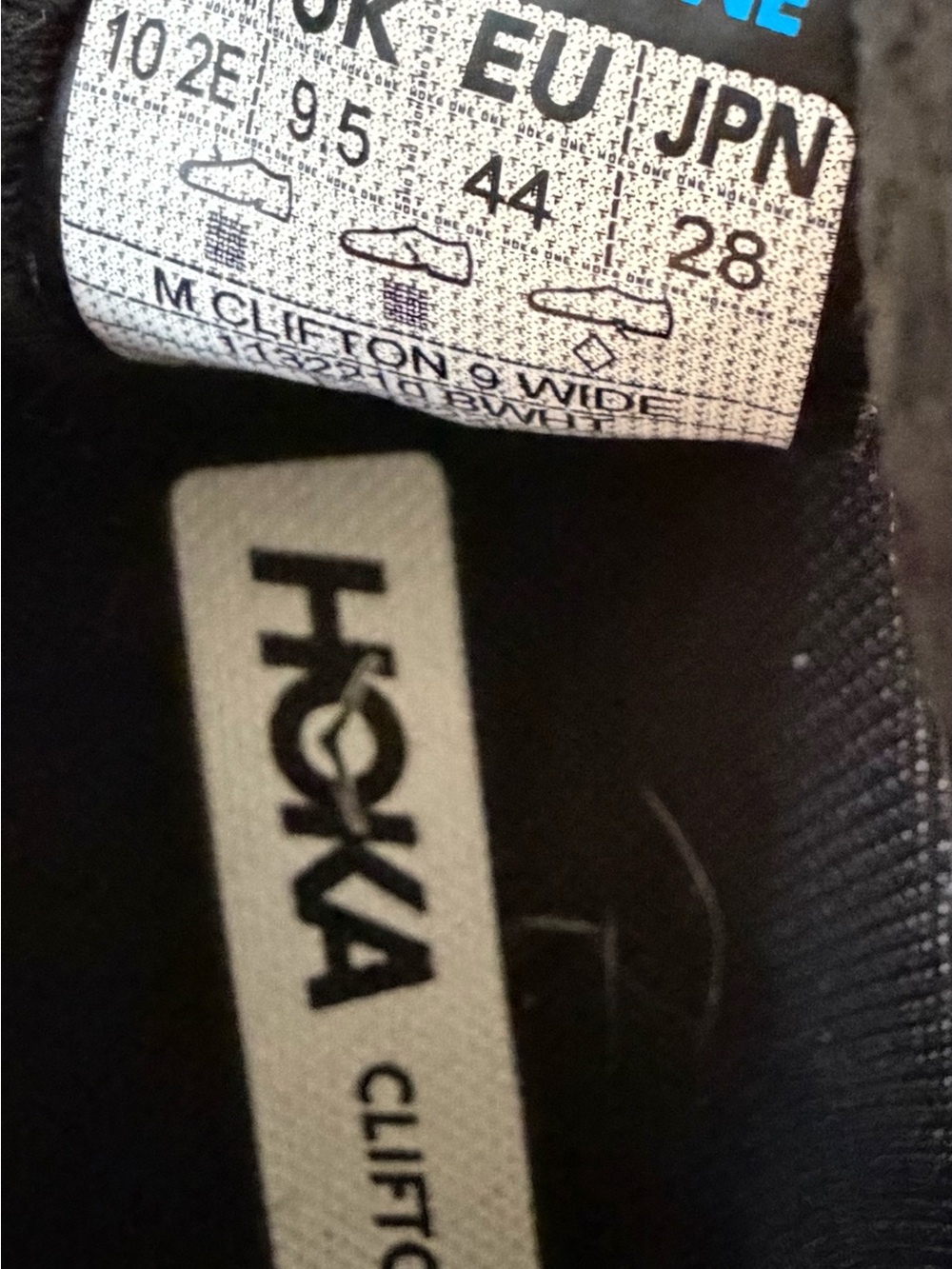 Hoka Men's Black and White Cushioning Running Shoes - Picture 10 of 10